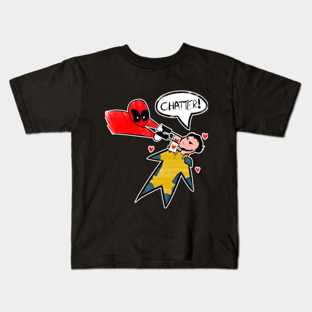 The Chatty Mercenary Kids T-Shirt by  THIS JUTSU